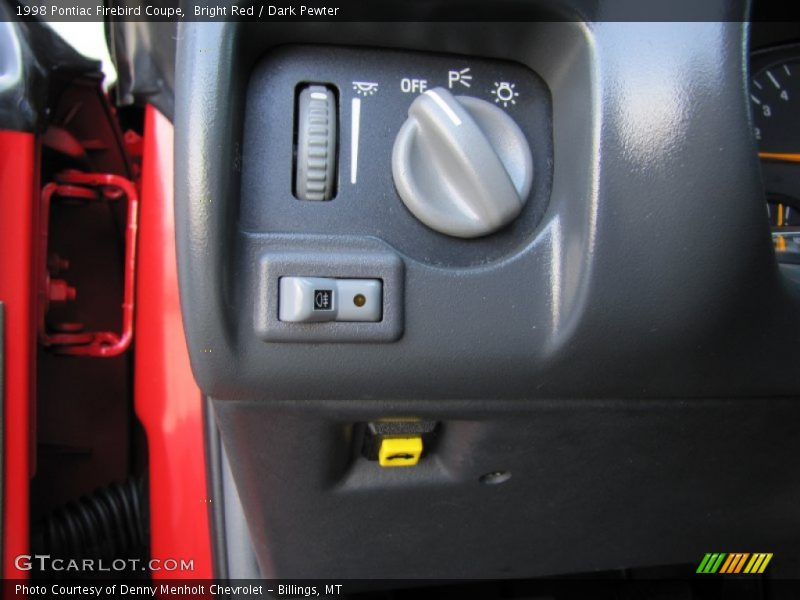 Controls of 1998 Firebird Coupe