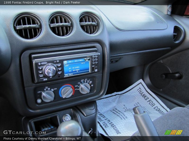 Bright Red / Dark Pewter 1998 Pontiac Firebird Coupe