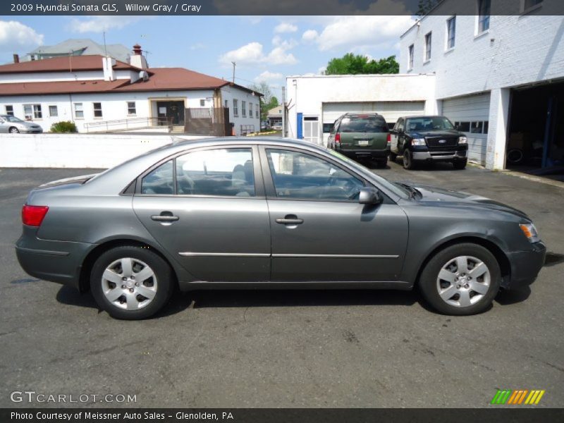 Willow Gray / Gray 2009 Hyundai Sonata GLS