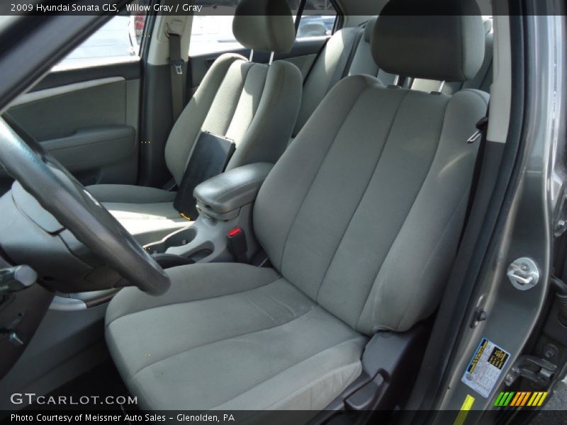 Willow Gray / Gray 2009 Hyundai Sonata GLS