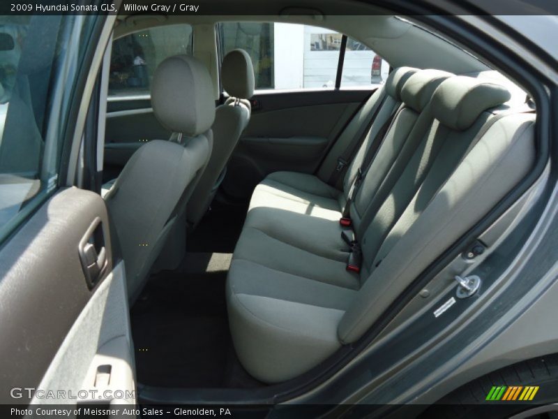 Willow Gray / Gray 2009 Hyundai Sonata GLS