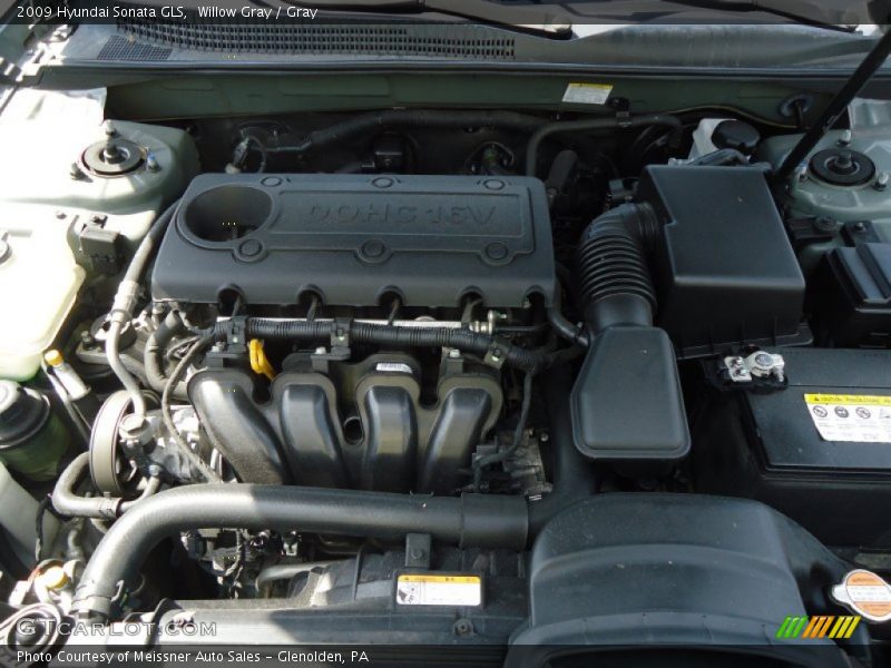 Willow Gray / Gray 2009 Hyundai Sonata GLS