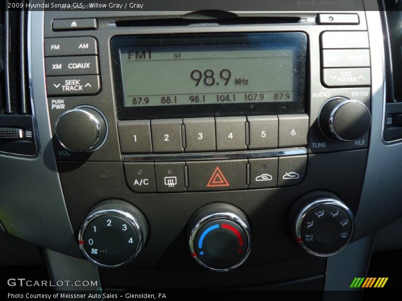Willow Gray / Gray 2009 Hyundai Sonata GLS