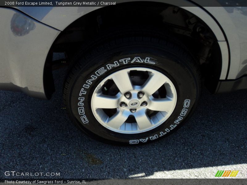 Tungsten Grey Metallic / Charcoal 2008 Ford Escape Limited