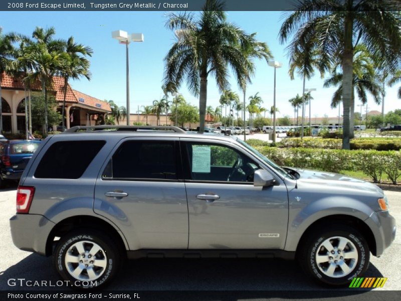 Tungsten Grey Metallic / Charcoal 2008 Ford Escape Limited