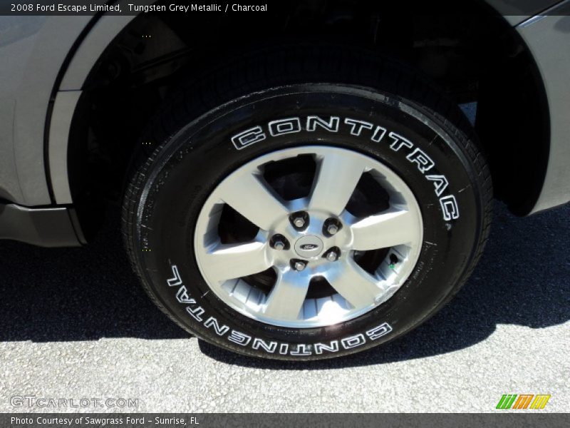Tungsten Grey Metallic / Charcoal 2008 Ford Escape Limited