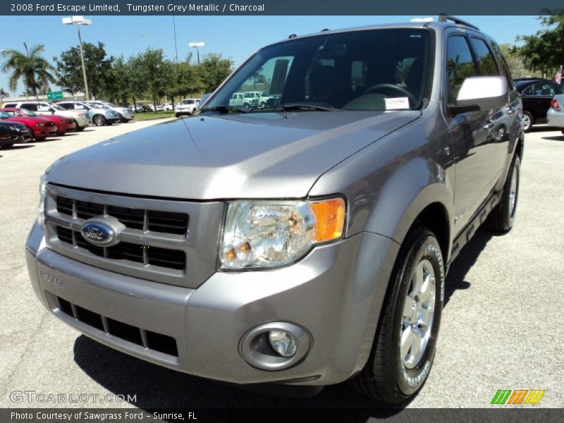Tungsten Grey Metallic / Charcoal 2008 Ford Escape Limited