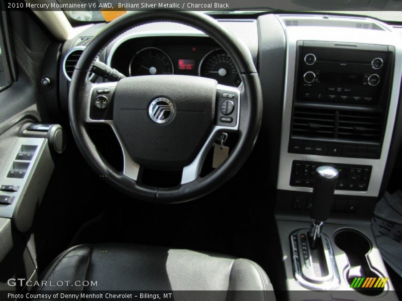 Brilliant Silver Metallic / Charcoal Black 2010 Mercury Mountaineer V6 AWD