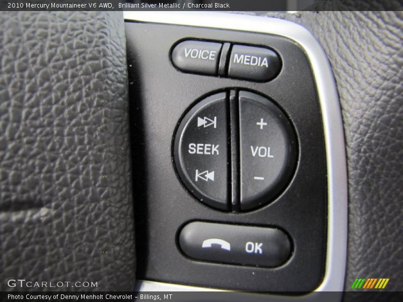 Brilliant Silver Metallic / Charcoal Black 2010 Mercury Mountaineer V6 AWD