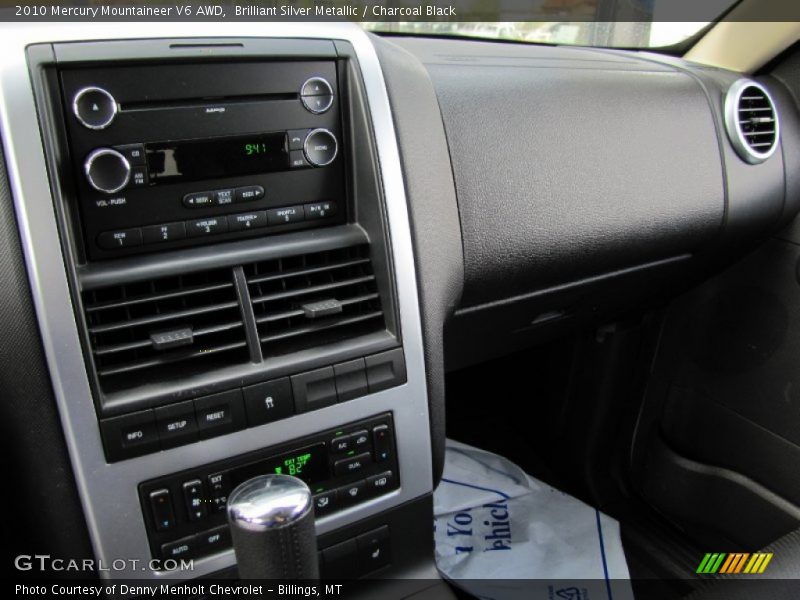 Brilliant Silver Metallic / Charcoal Black 2010 Mercury Mountaineer V6 AWD