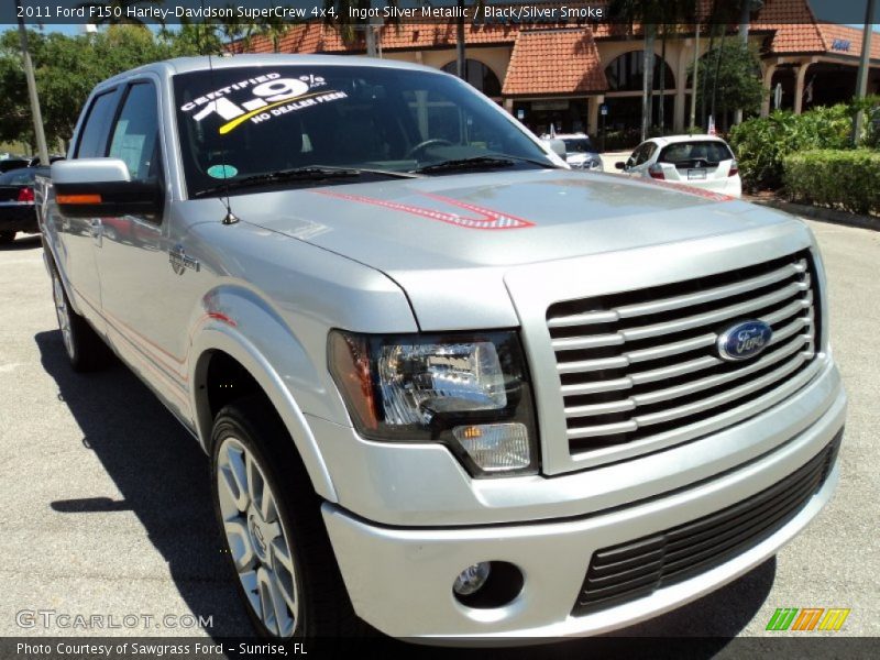 Ingot Silver Metallic / Black/Silver Smoke 2011 Ford F150 Harley-Davidson SuperCrew 4x4