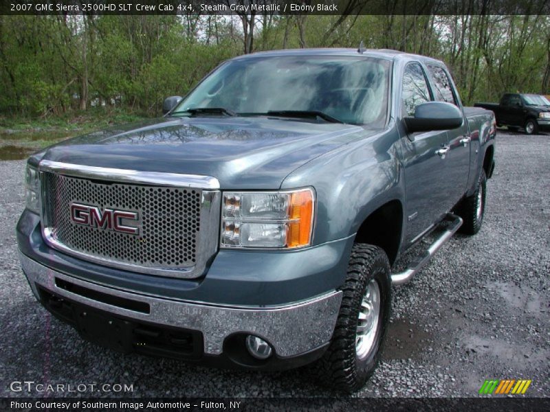 Stealth Gray Metallic / Ebony Black 2007 GMC Sierra 2500HD SLT Crew Cab 4x4