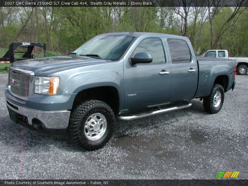 Stealth Gray Metallic / Ebony Black 2007 GMC Sierra 2500HD SLT Crew Cab 4x4