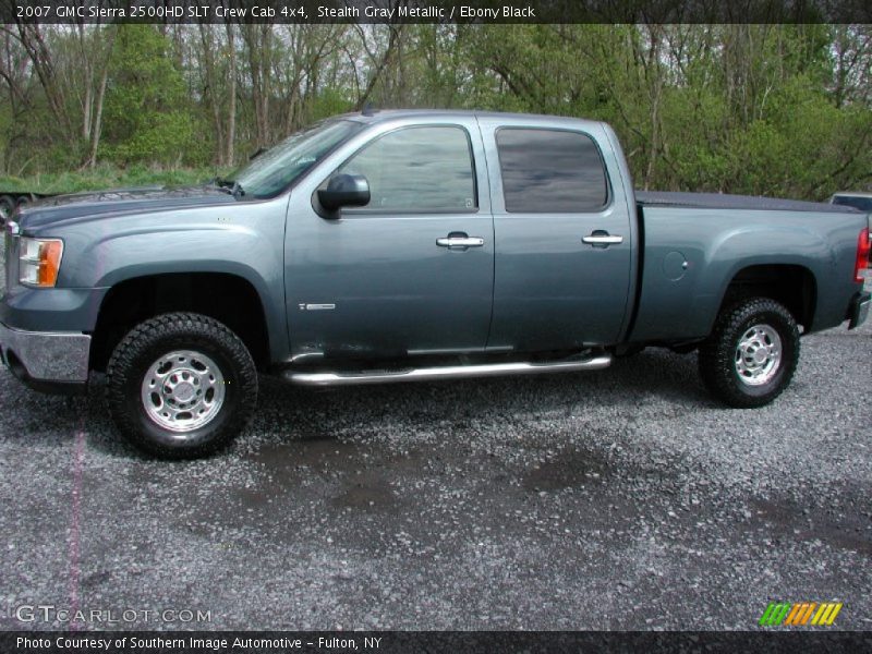 Stealth Gray Metallic / Ebony Black 2007 GMC Sierra 2500HD SLT Crew Cab 4x4