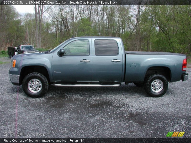 Stealth Gray Metallic / Ebony Black 2007 GMC Sierra 2500HD SLT Crew Cab 4x4