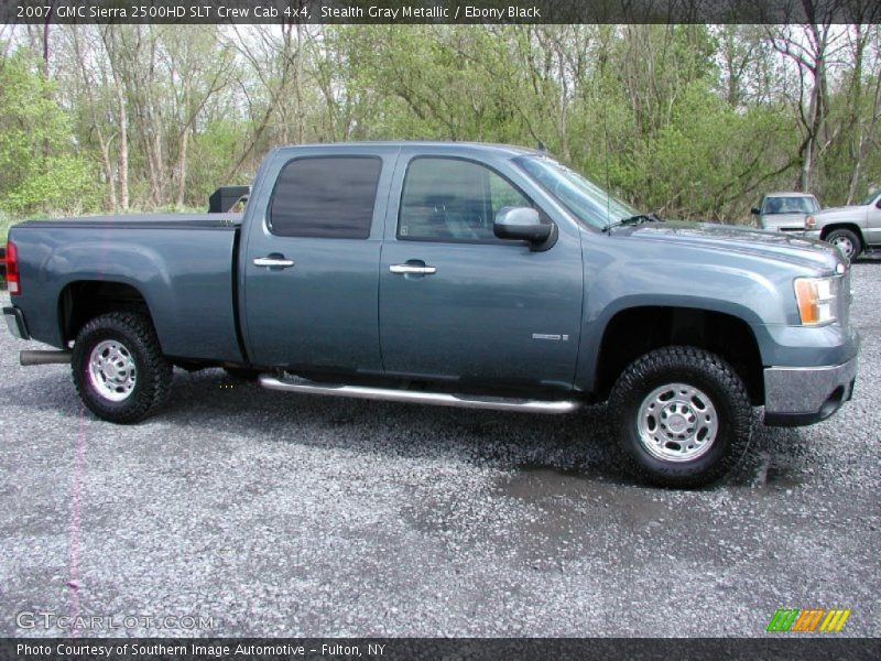 Stealth Gray Metallic / Ebony Black 2007 GMC Sierra 2500HD SLT Crew Cab 4x4