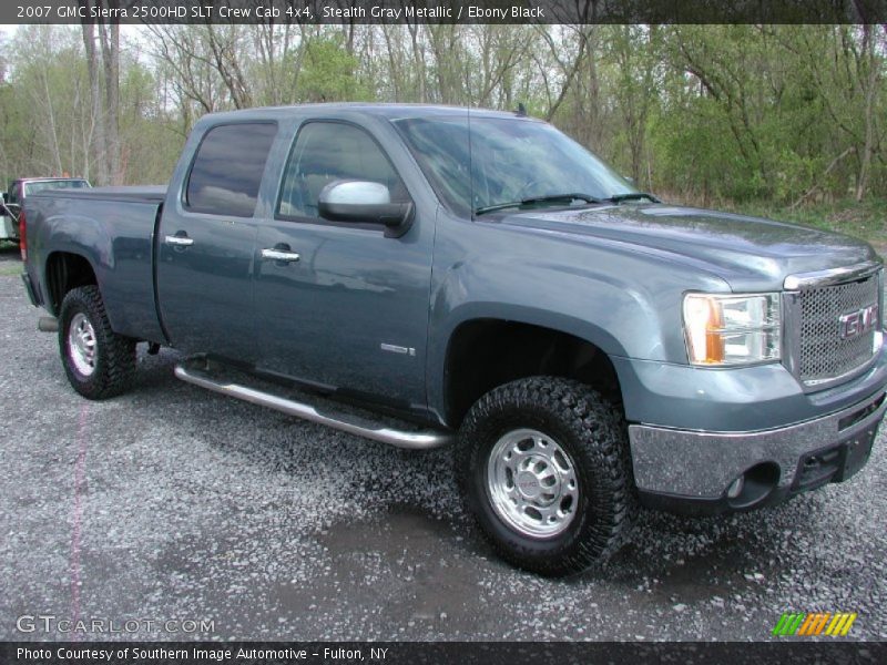 Stealth Gray Metallic / Ebony Black 2007 GMC Sierra 2500HD SLT Crew Cab 4x4