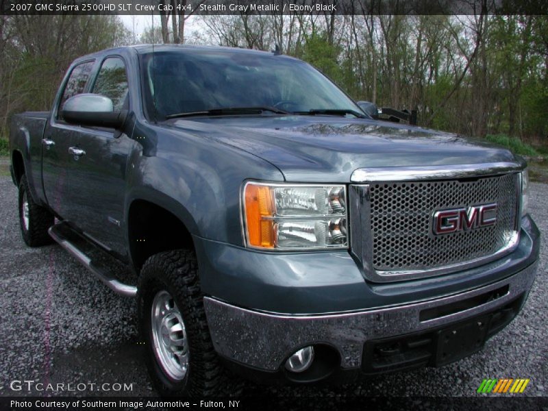 Stealth Gray Metallic / Ebony Black 2007 GMC Sierra 2500HD SLT Crew Cab 4x4