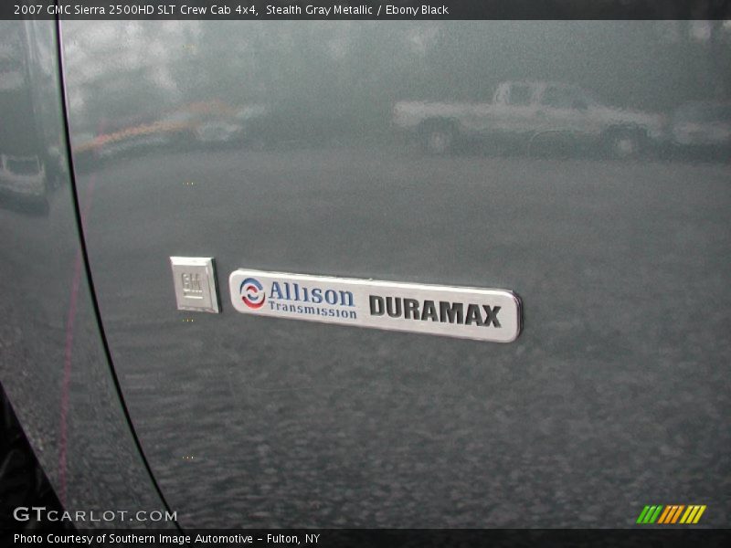 Stealth Gray Metallic / Ebony Black 2007 GMC Sierra 2500HD SLT Crew Cab 4x4