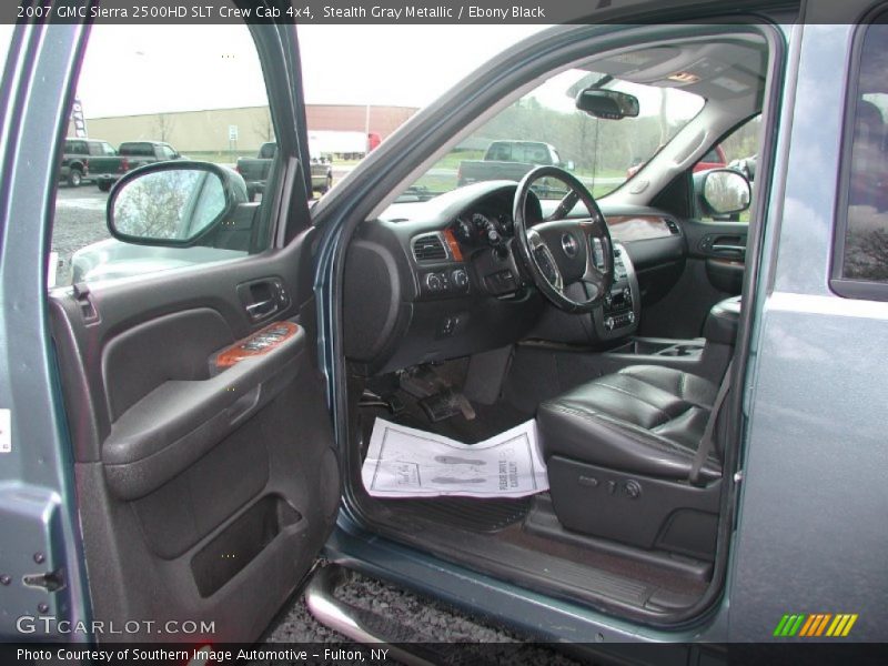 Stealth Gray Metallic / Ebony Black 2007 GMC Sierra 2500HD SLT Crew Cab 4x4