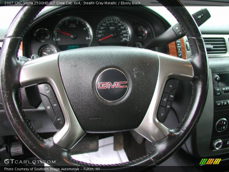 Stealth Gray Metallic / Ebony Black 2007 GMC Sierra 2500HD SLT Crew Cab 4x4