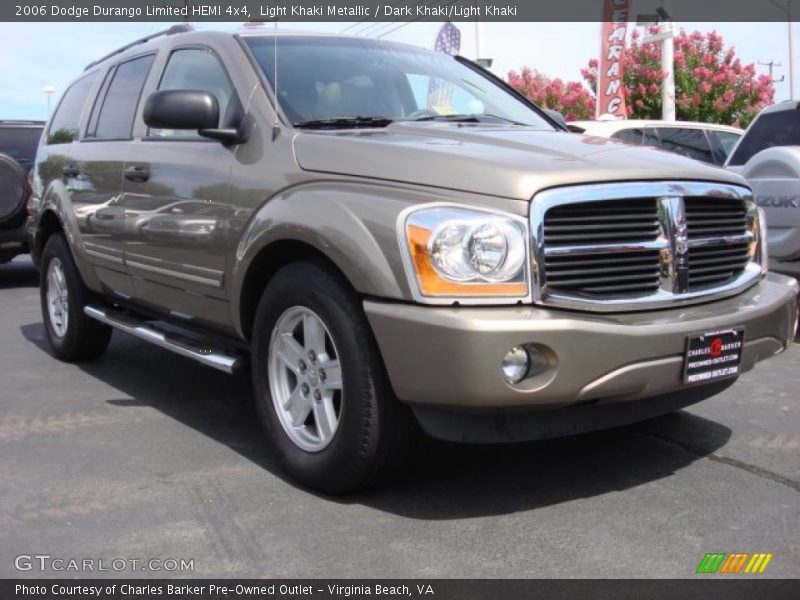 Light Khaki Metallic / Dark Khaki/Light Khaki 2006 Dodge Durango Limited HEMI 4x4