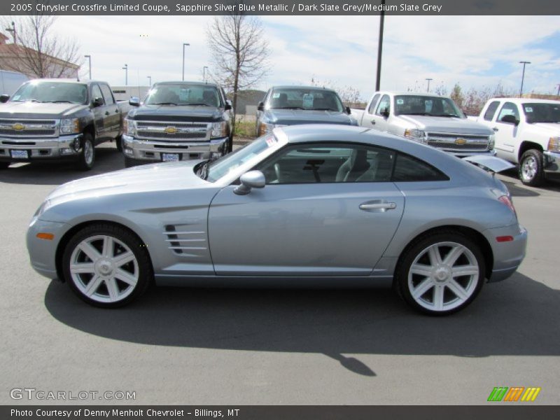 Sapphire Silver Blue Metallic / Dark Slate Grey/Medium Slate Grey 2005 Chrysler Crossfire Limited Coupe