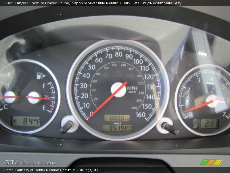 Sapphire Silver Blue Metallic / Dark Slate Grey/Medium Slate Grey 2005 Chrysler Crossfire Limited Coupe