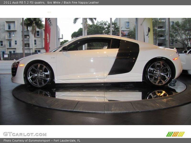 Ibis White / Black Fine Nappa Leather 2011 Audi R8 5.2 FSI quattro