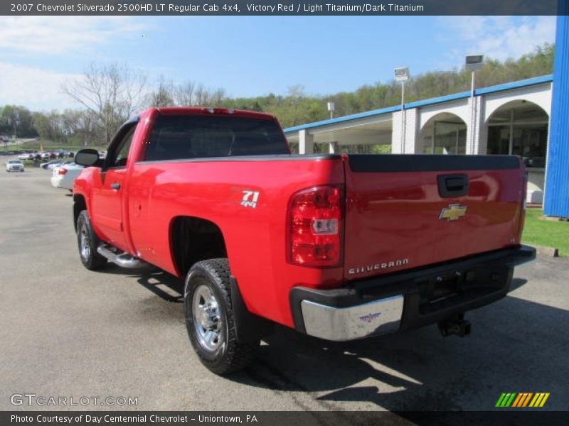 Victory Red / Light Titanium/Dark Titanium 2007 Chevrolet Silverado 2500HD LT Regular Cab 4x4