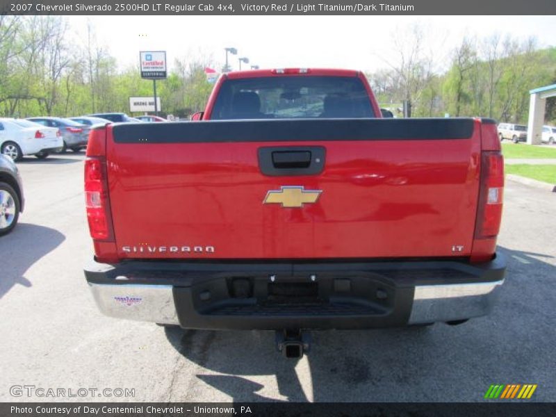 Victory Red / Light Titanium/Dark Titanium 2007 Chevrolet Silverado 2500HD LT Regular Cab 4x4