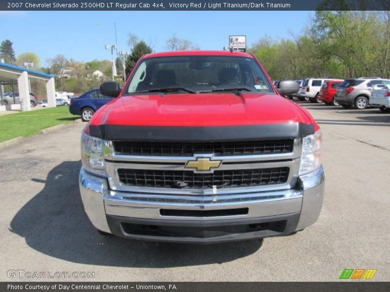 Victory Red / Light Titanium/Dark Titanium 2007 Chevrolet Silverado 2500HD LT Regular Cab 4x4
