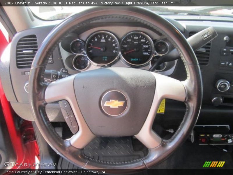 Victory Red / Light Titanium/Dark Titanium 2007 Chevrolet Silverado 2500HD LT Regular Cab 4x4