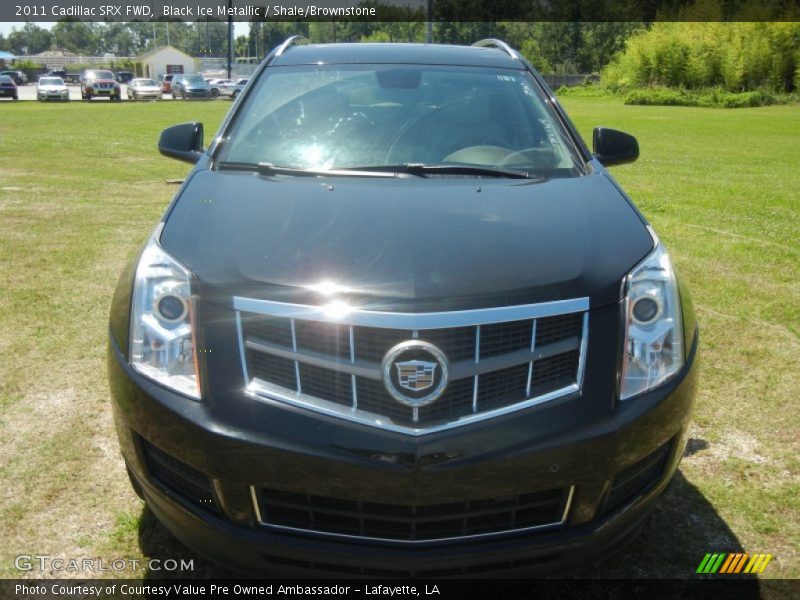 Black Ice Metallic / Shale/Brownstone 2011 Cadillac SRX FWD