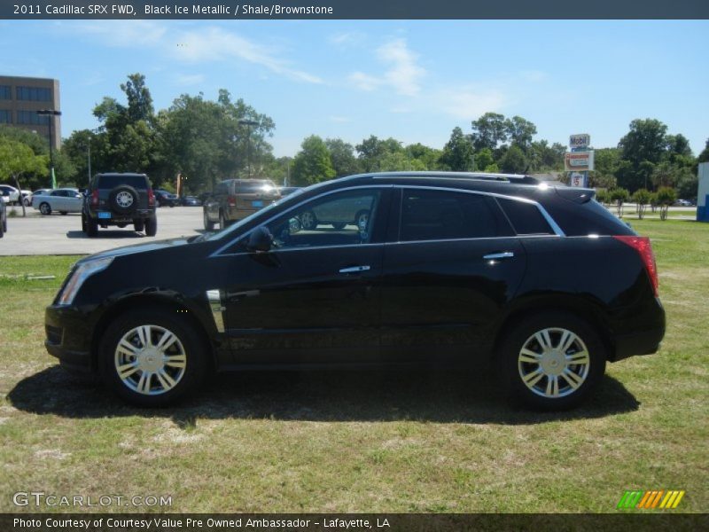 Black Ice Metallic / Shale/Brownstone 2011 Cadillac SRX FWD