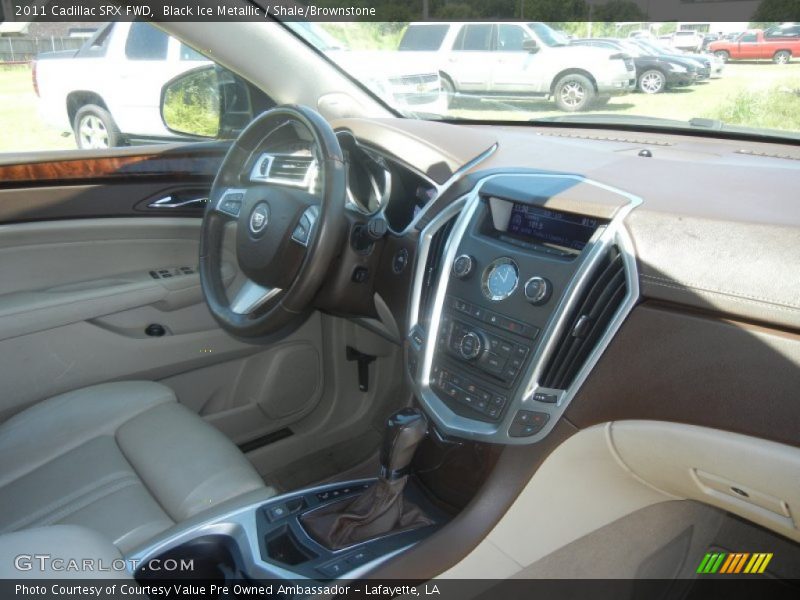 Black Ice Metallic / Shale/Brownstone 2011 Cadillac SRX FWD
