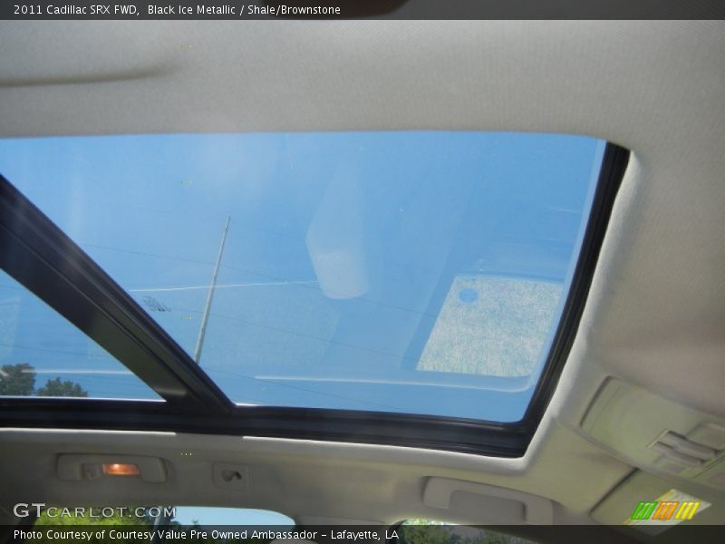 Black Ice Metallic / Shale/Brownstone 2011 Cadillac SRX FWD