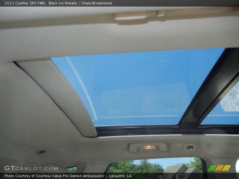 Black Ice Metallic / Shale/Brownstone 2011 Cadillac SRX FWD