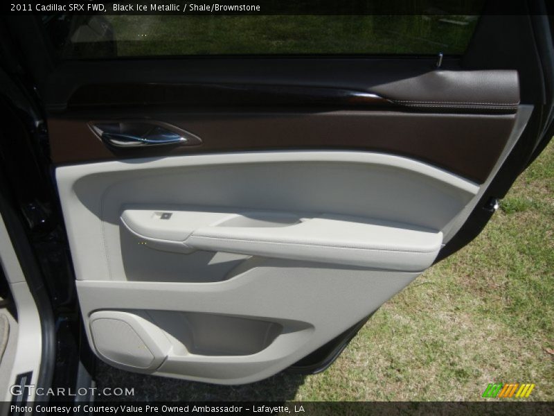 Black Ice Metallic / Shale/Brownstone 2011 Cadillac SRX FWD