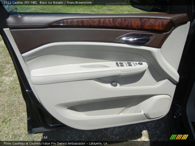 Black Ice Metallic / Shale/Brownstone 2011 Cadillac SRX FWD