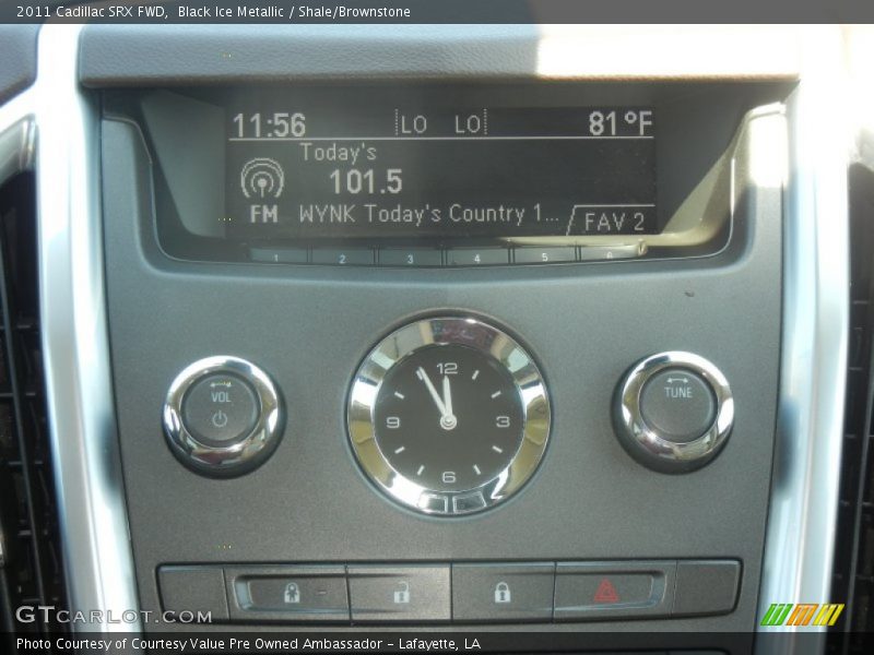 Black Ice Metallic / Shale/Brownstone 2011 Cadillac SRX FWD