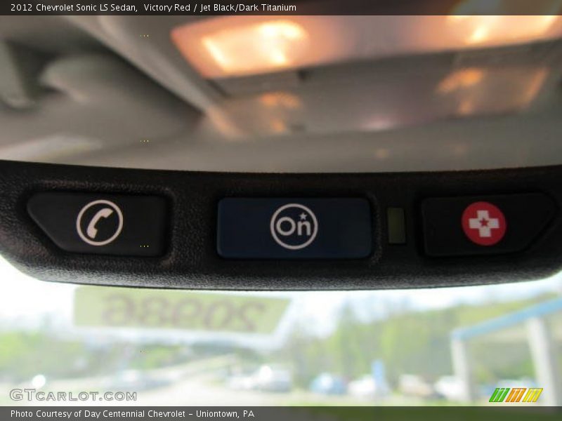 Victory Red / Jet Black/Dark Titanium 2012 Chevrolet Sonic LS Sedan