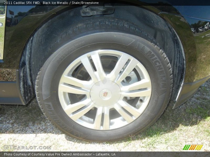 Black Ice Metallic / Shale/Brownstone 2011 Cadillac SRX FWD