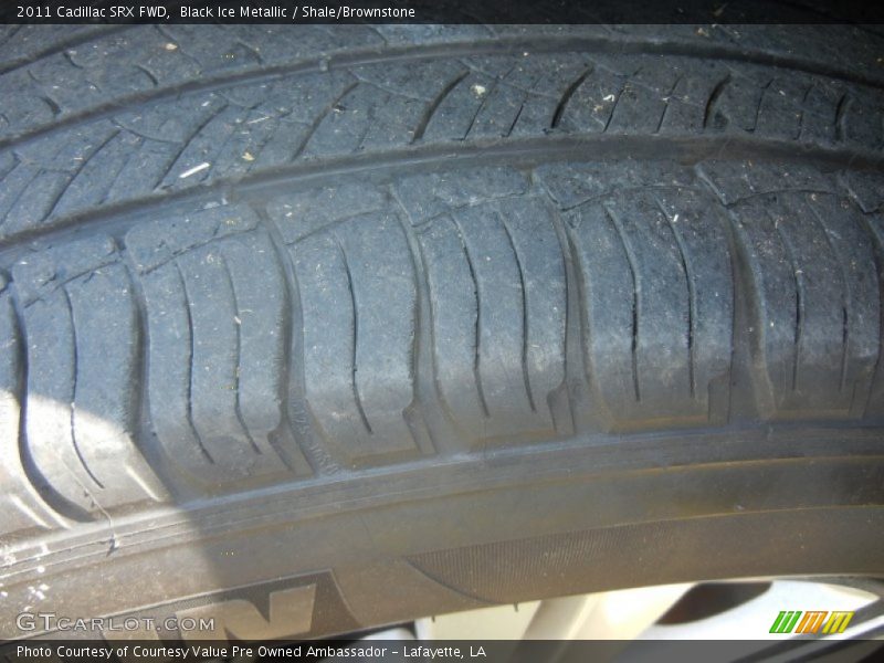 Black Ice Metallic / Shale/Brownstone 2011 Cadillac SRX FWD