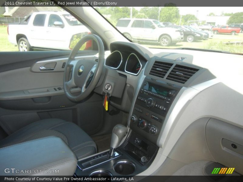 Red Jewel Metallic / Ebony/Ebony 2011 Chevrolet Traverse LT