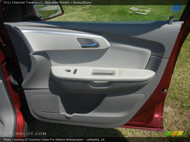 Red Jewel Metallic / Ebony/Ebony 2011 Chevrolet Traverse LT