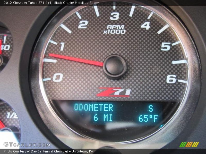 Black Granite Metallic / Ebony 2012 Chevrolet Tahoe Z71 4x4