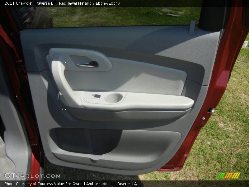 Red Jewel Metallic / Ebony/Ebony 2011 Chevrolet Traverse LT