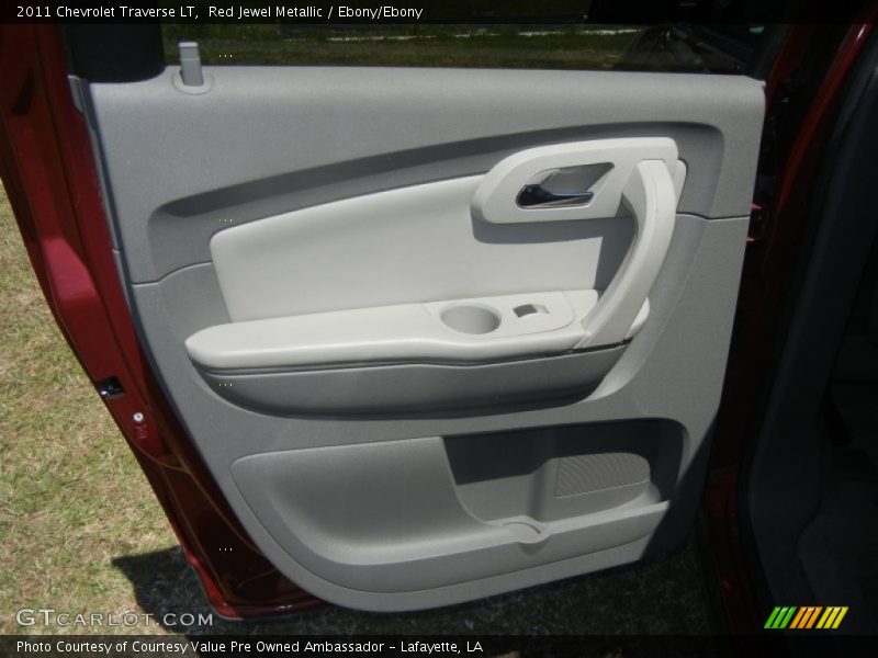 Red Jewel Metallic / Ebony/Ebony 2011 Chevrolet Traverse LT