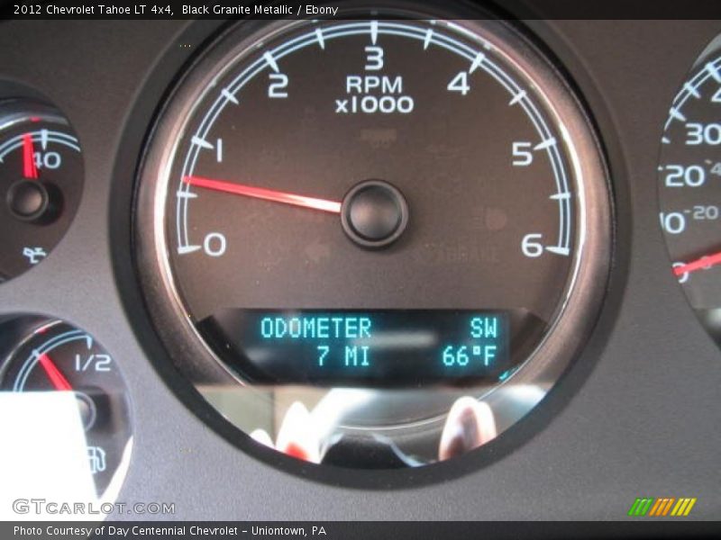 Black Granite Metallic / Ebony 2012 Chevrolet Tahoe LT 4x4